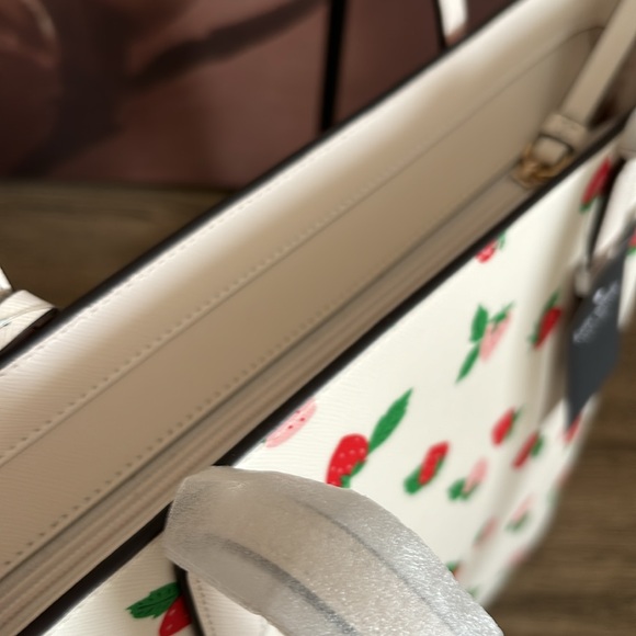 Kate Spade Strawberry Leather Tote NWT - Picture 5 of 9